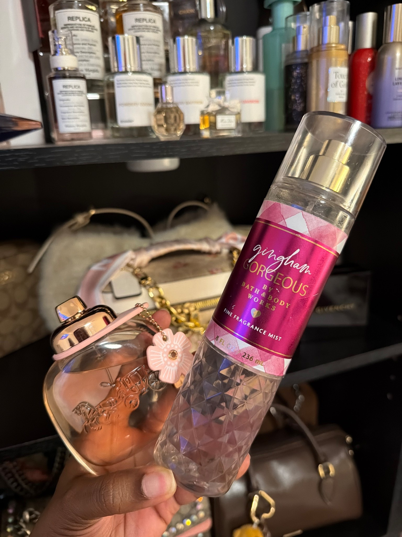 This scent combo?? 10/10 Thank me later!! Super feminine, lightly sweet and very girly!
#fragrance #scentcombo #coachfloral #ginghamgorgeous 

#LTKBeauty #LTKselfcare #LTKGiftGuide