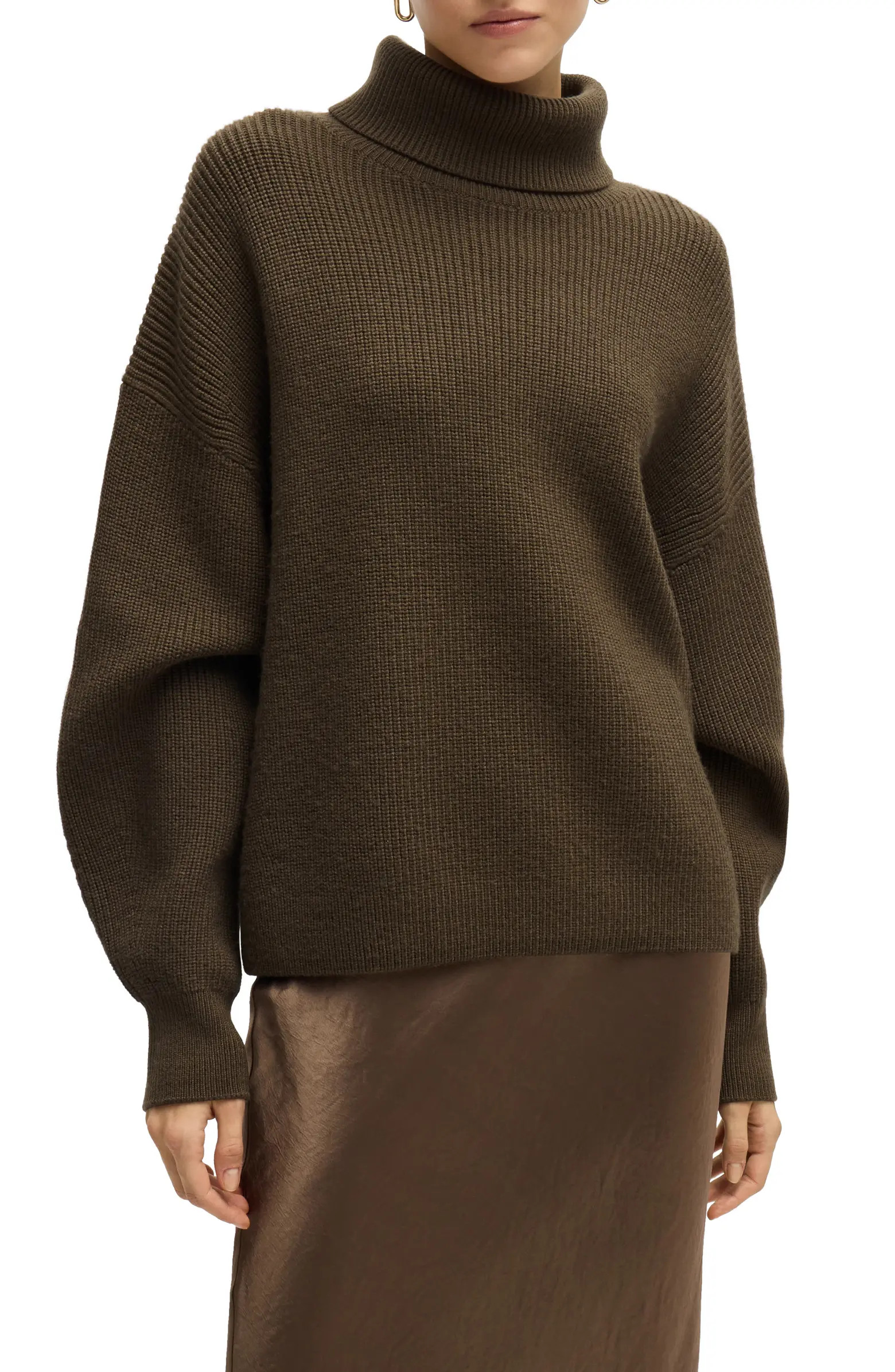 BOSS Fernadina Turtleneck Virgin Wool Sweater | Nordstrom | Nordstrom