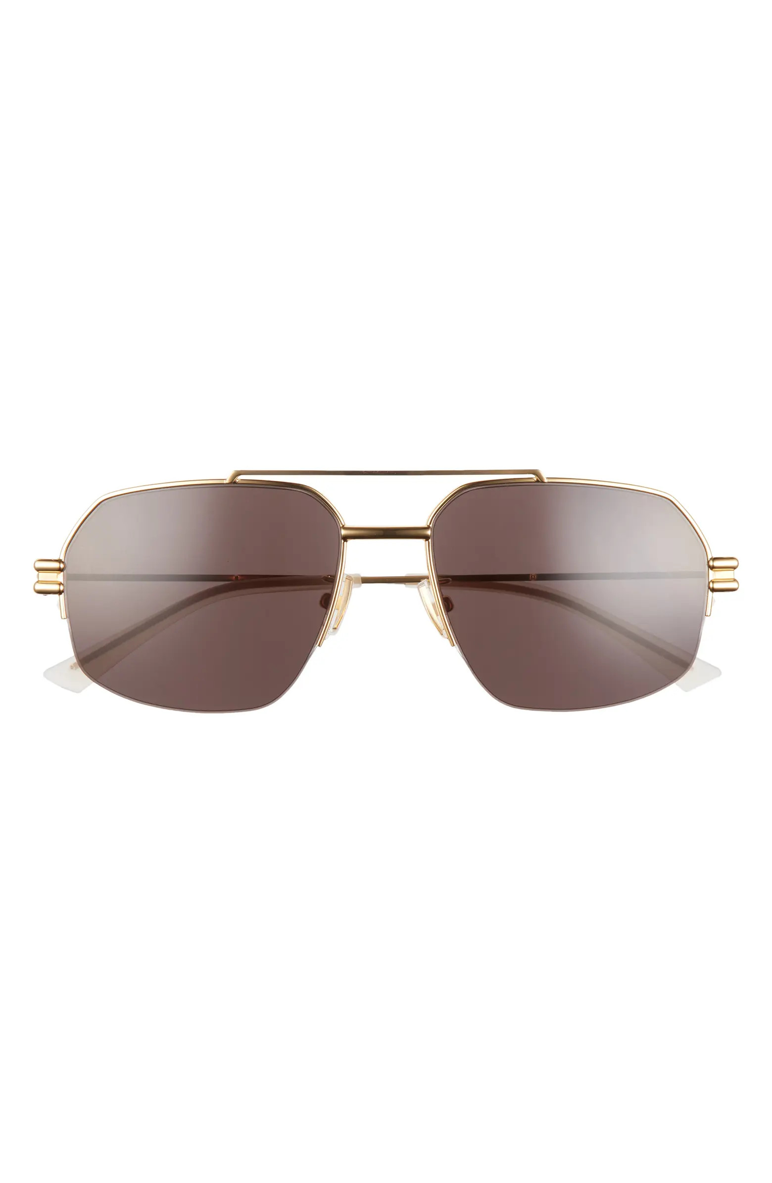 Bottega Veneta 57mm Aviator Sunglasses | Nordstrom | Nordstrom