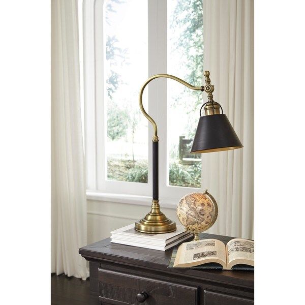 Signature Design by Ashley Arvid Black Finish Metal Desk Lamp (As Is Item) | Bed Bath & Beyond