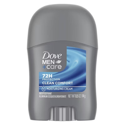 Dove Men+Care 72-Hour Mini Antiperspirant & Deodorant Stick - Clean Comfort - Travel Size - 0.5oz | Target