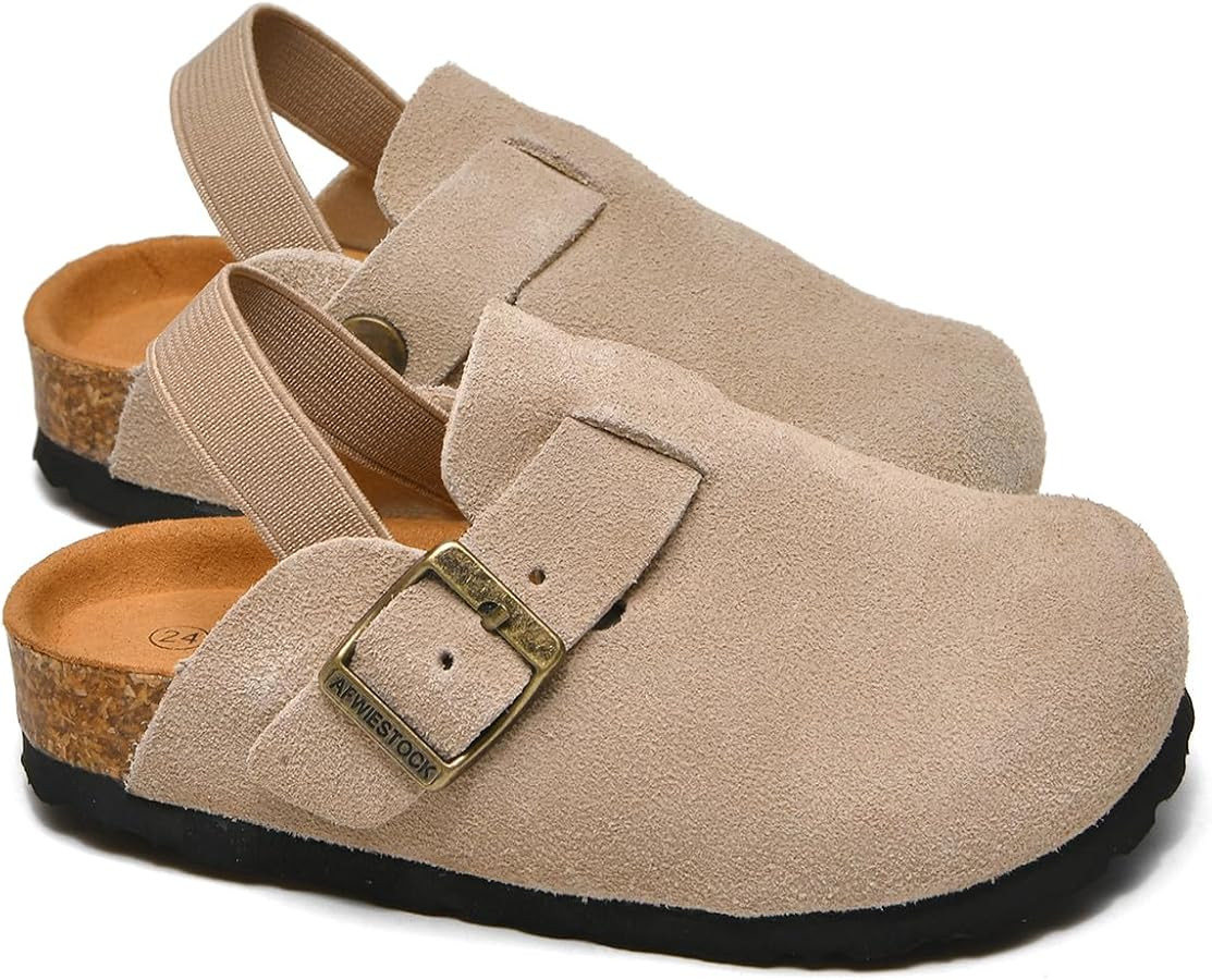 Kids Genuine Leather Clogs Toddler Sandals for Boys Girls | Amazon (US)