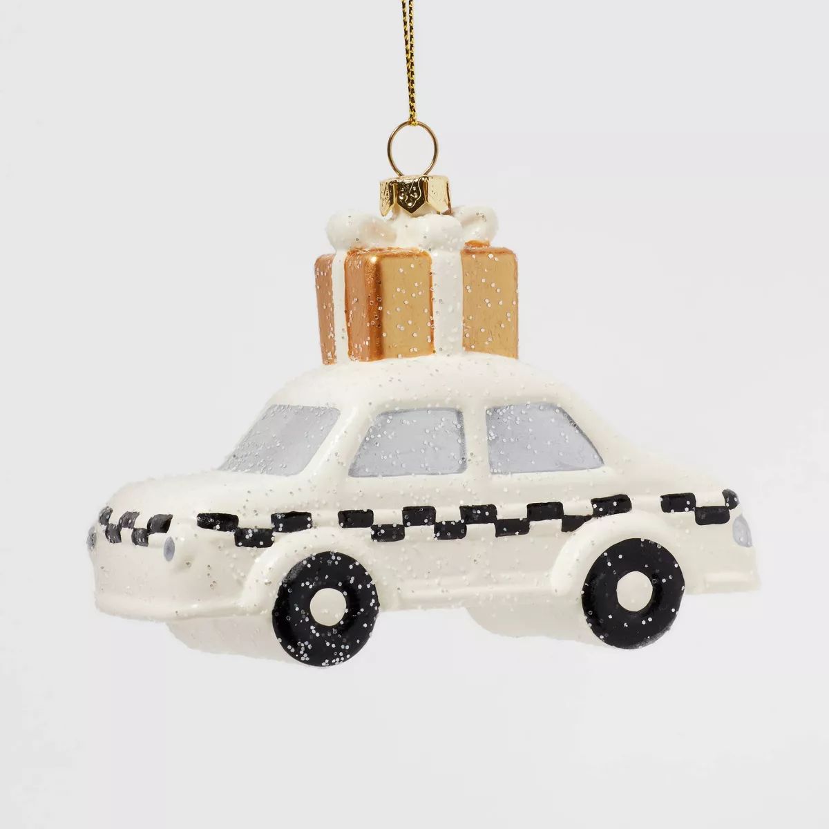Taxi Carrying Gift Christmas Tree Ornament White - Wondershop™ | Target