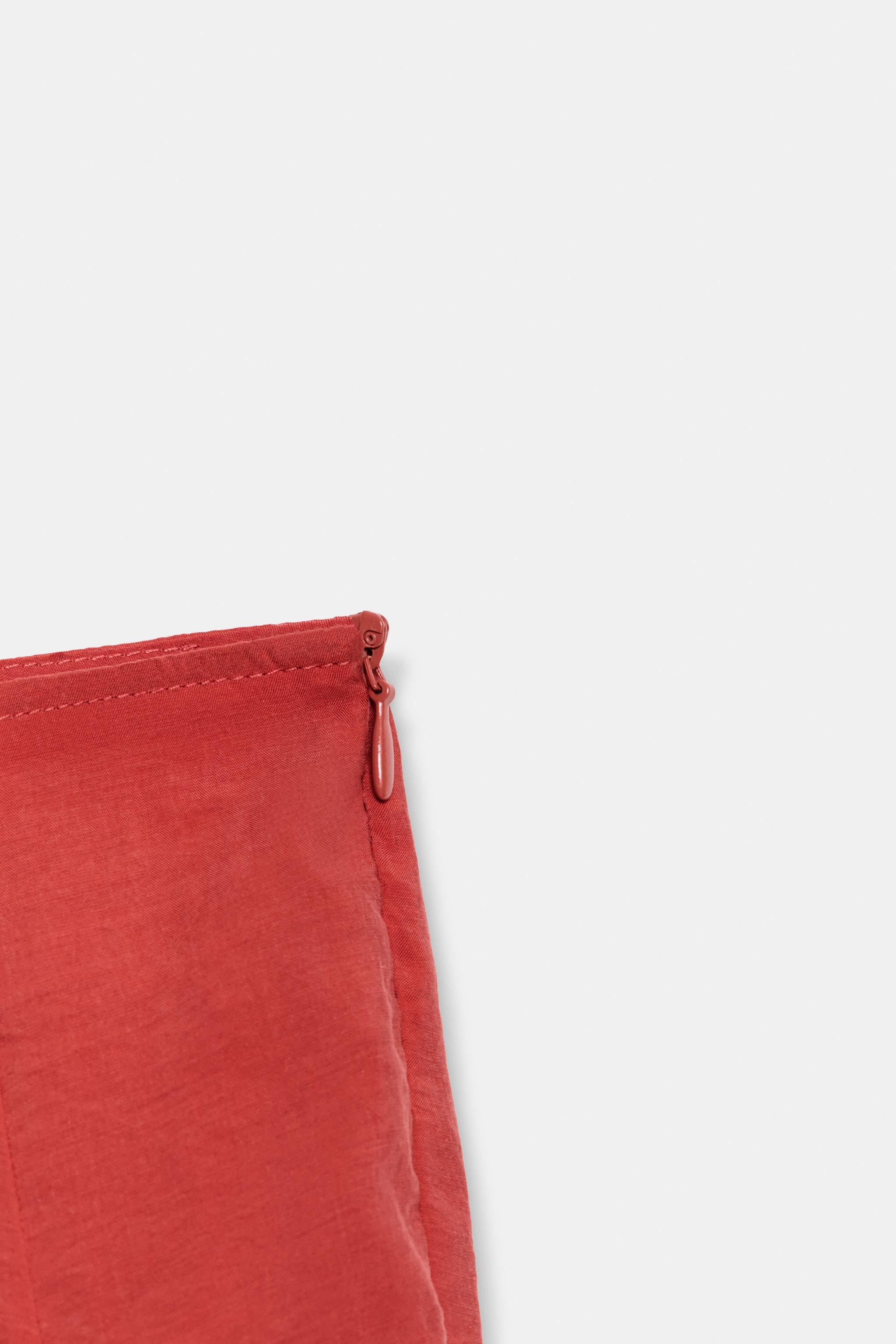 BELTED MIDI SKATER SKIRT | Zara US