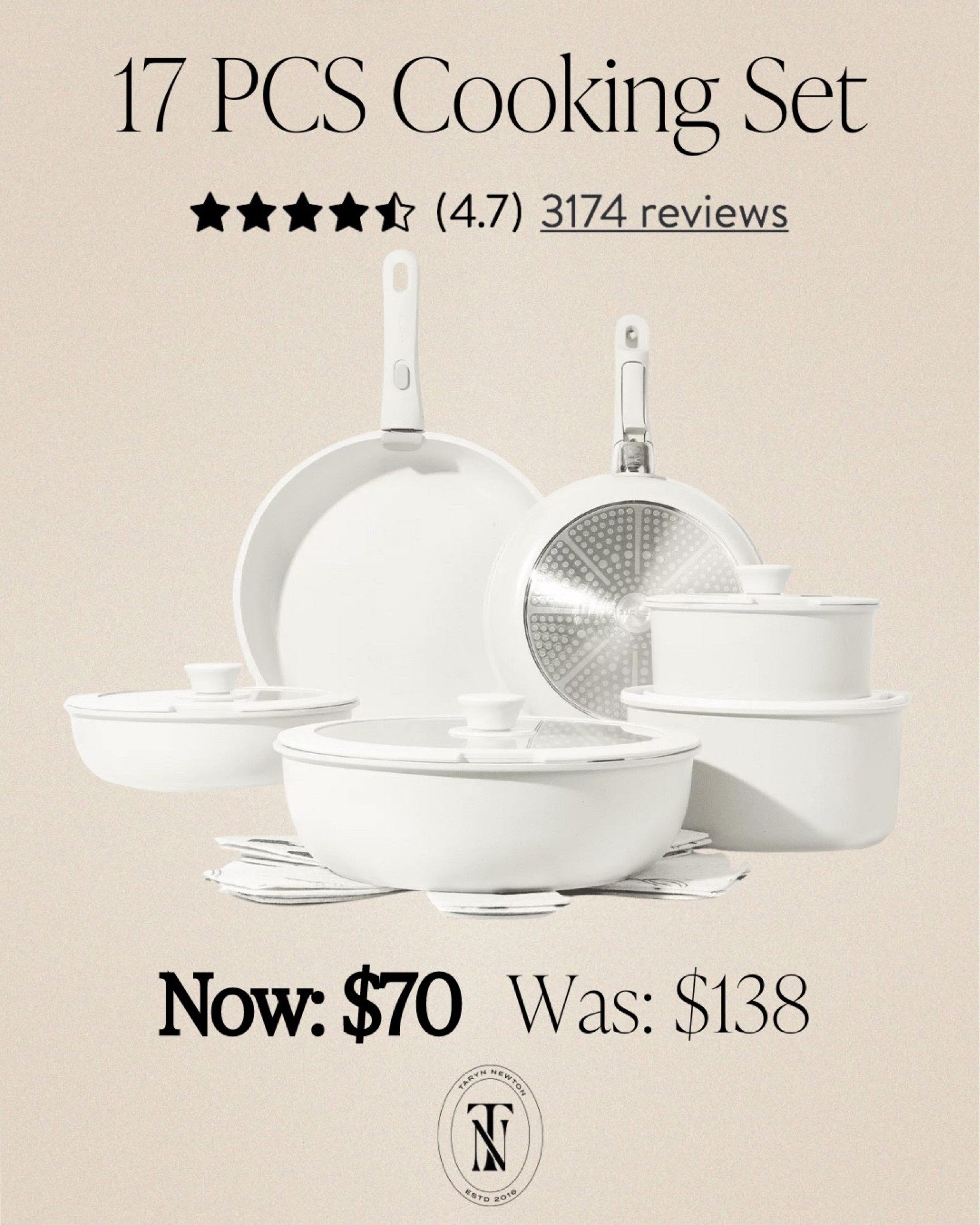 Walmart has this 17 pcs cookware set now for $70 regularly $138! 

#LTKhome #LTKGiftGuide #LTKfindsunder100