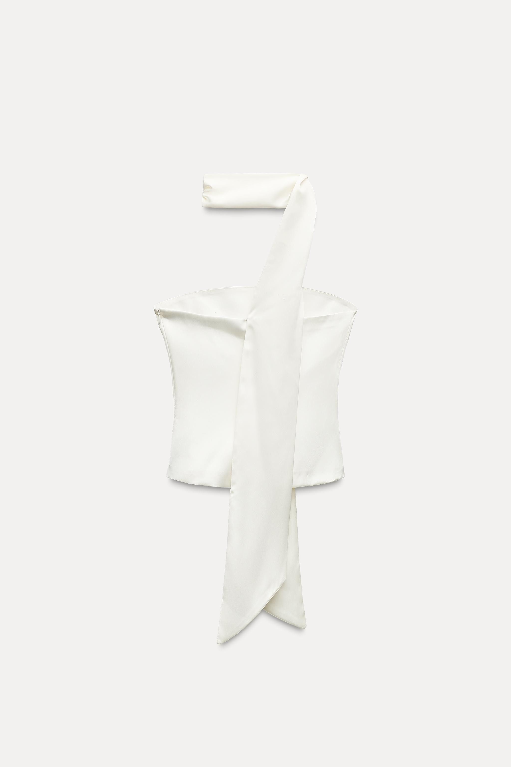 SATIN FOULARD TOP | Zara US