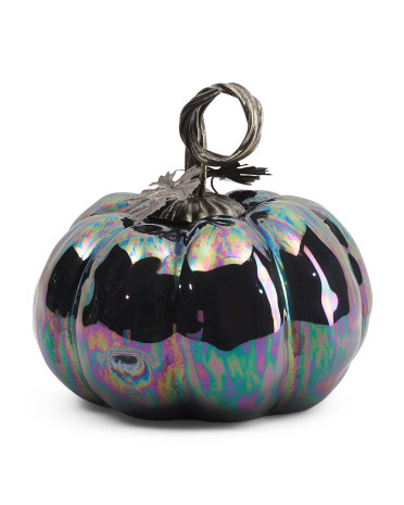 9in Ceramic Pumpkin | TJ Maxx