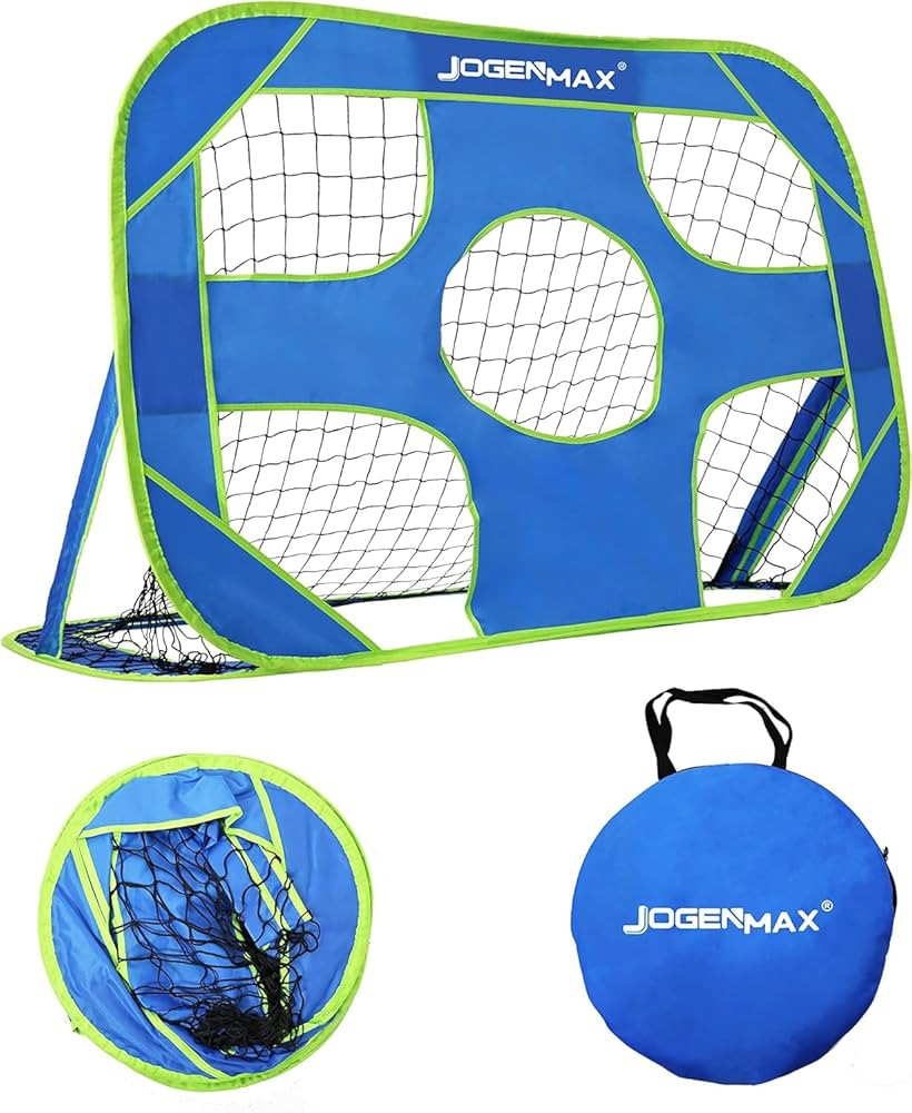 Soccer Goals for Backyard, 2-in-1 Pop-up Soccer Net, 47"x30" Portable Soccer Training Equipment, Toddler Kids Soccer Goal Set | Amazon (US)