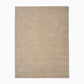 TENCEL™ Grid Rug | West Elm (US)