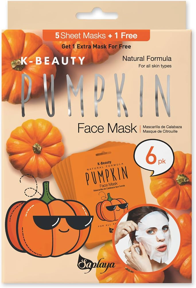 Saplaya Face Masks 6 Pack Scented Facemask Sheets Skin Care Mask Single Scent K-Beauty Natural Fo... | Amazon (US)