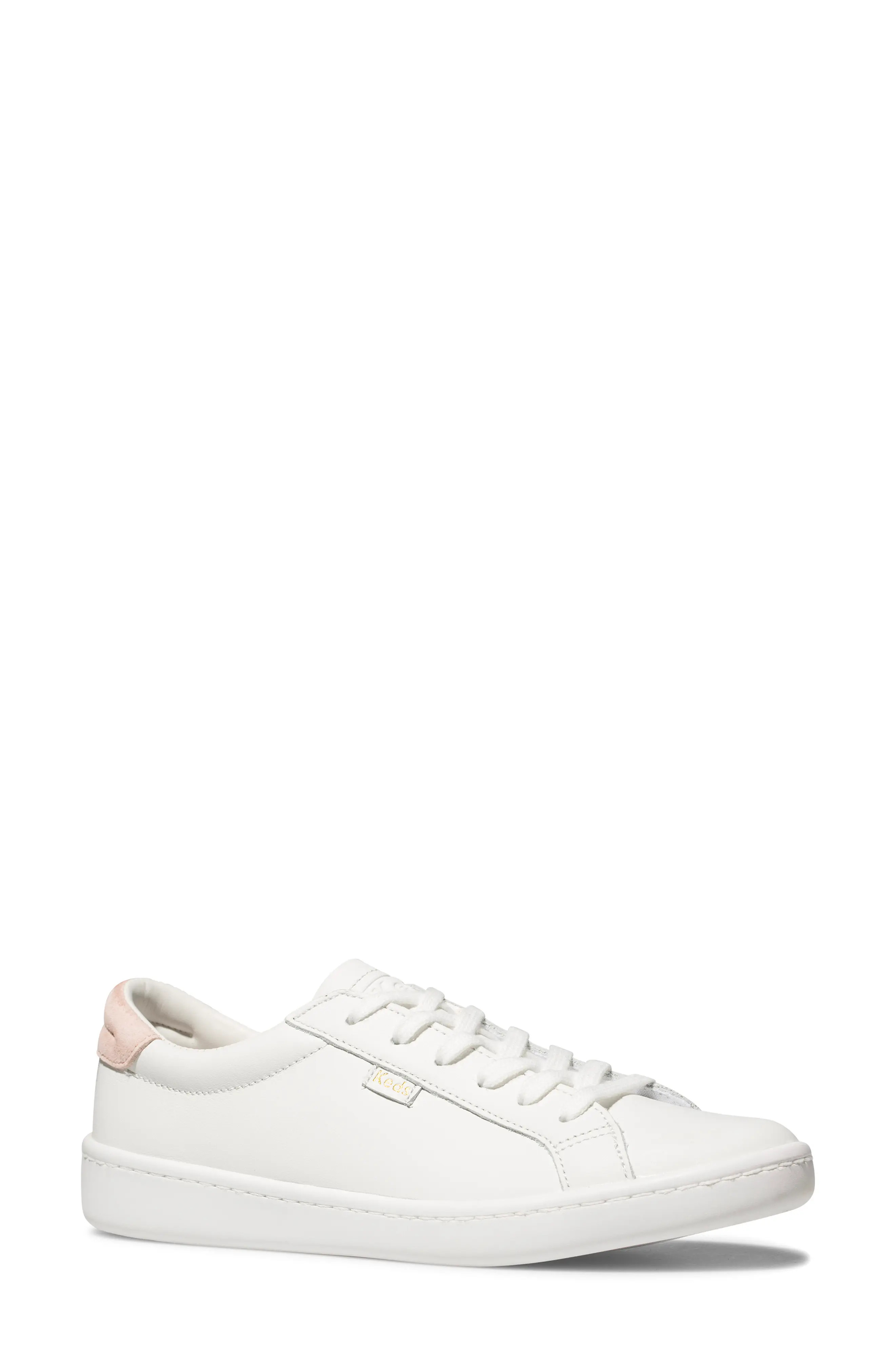 Keds(R) Ace Sneaker in White/Blush at Nordstrom, Size 8 | Nordstrom