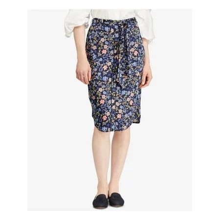 RALPH LAUREN Womens Blue Floral Above The Knee Pencil Skirt Size: 8 | Walmart (US)