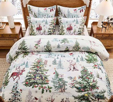 Winter Enchanted Forest Duvet Cover | Pottery Barn (US)
