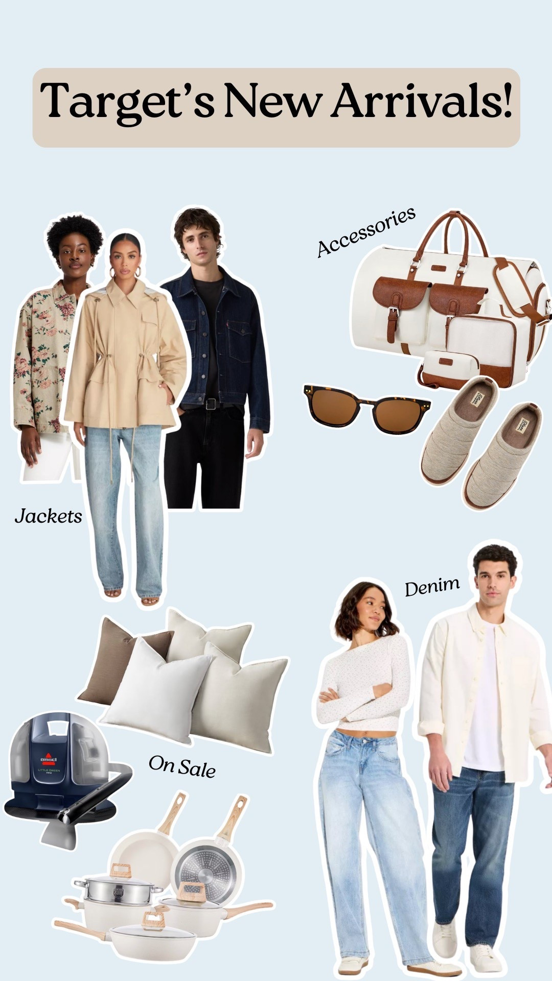 New items arrived @Target just in time for spring! From apparel, to accessories, to homegoods, there’s something for everyone.


New Arrivals, Fresh Finds, Spring Selects 

#LTKHome #LTKMens #LTKSeasonal