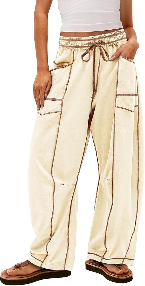 Yanekop Baggy Wide Leg Pants Palazzo Pants | Amazon (US)