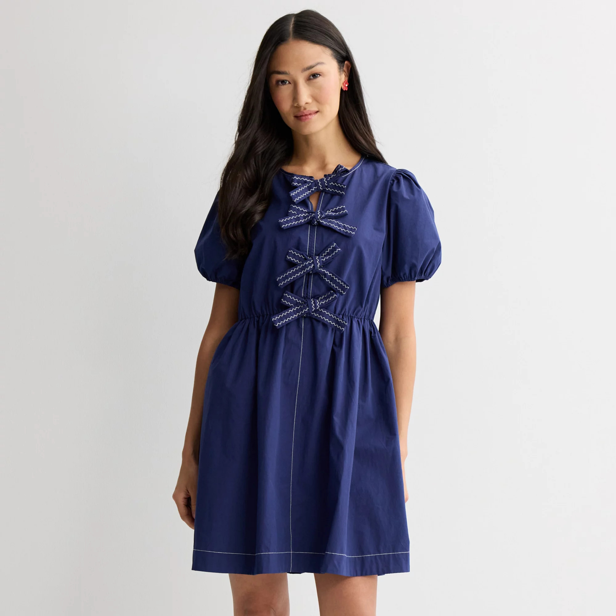 Women's Farmers Market Bow Front Short Dress | Kohl's