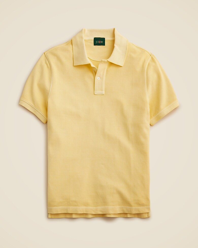 Washed piqué polo shirt | J. Crew US