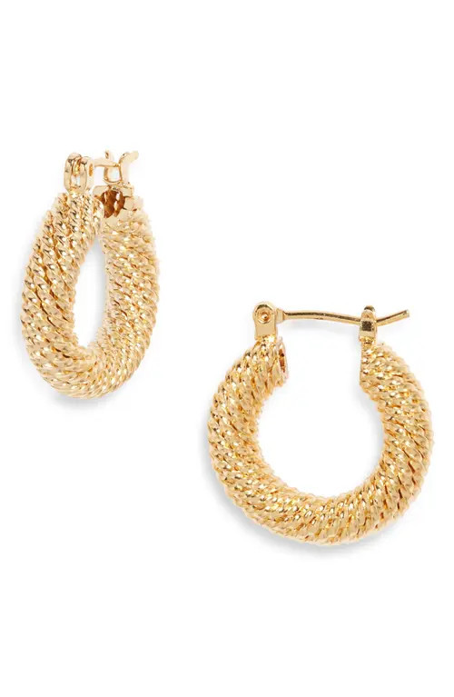Set & Stones Isabelle Hoop Earrings in Gold at Nordstrom | Nordstrom