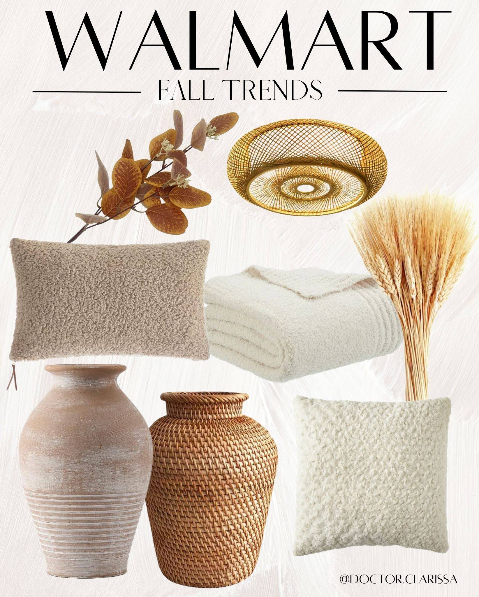Walmart fall home decor finds under $100 | fall trends | cozy neutral living room | hygge home | farmhouse decor | rattan light fixtures | cozy throw pillows | cozy throw blanket | handmade terra-cotta neutral vase 

#LTKSale
#LTKSeasonal

#LTKunder100 #LTKFind #LTKhome