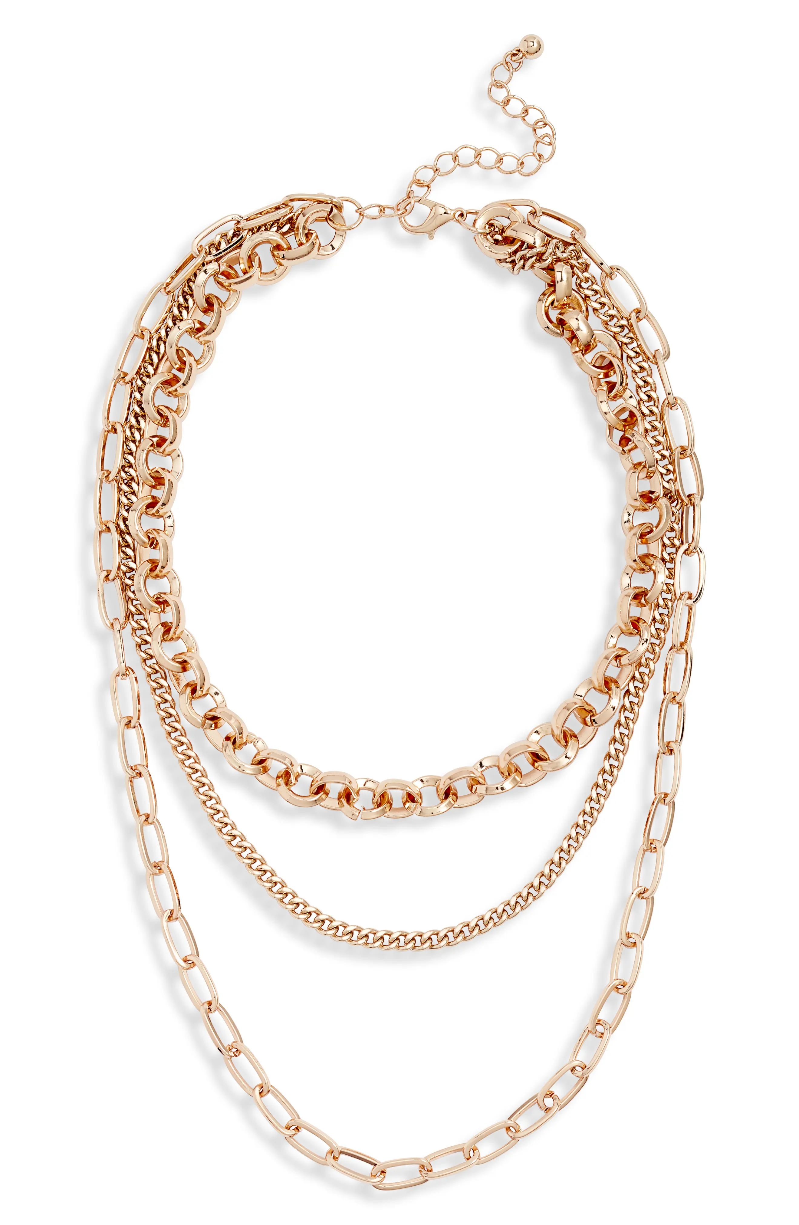 Women's 8 Other Reasons New York Chain Link Layered Necklace | Nordstrom