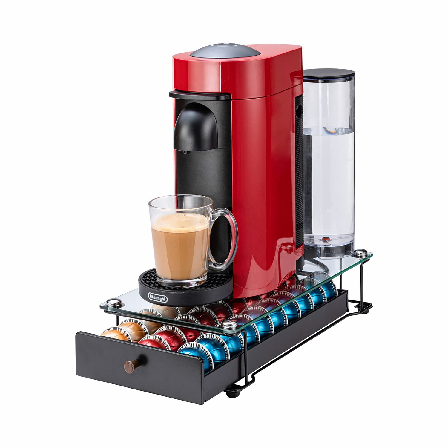 Rice rat Vertuo Capsule Holder Drawer for Nespresso With Glass (Class-30 Pods) | Amazon (US)