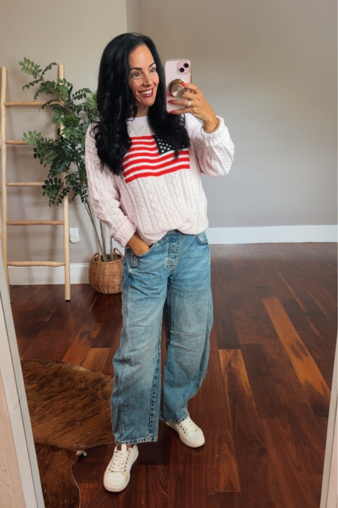 Flag sweater comes in other colors 
Grab it before it sells out!

#LTKootd #LTKSeasonal #LTKOver40