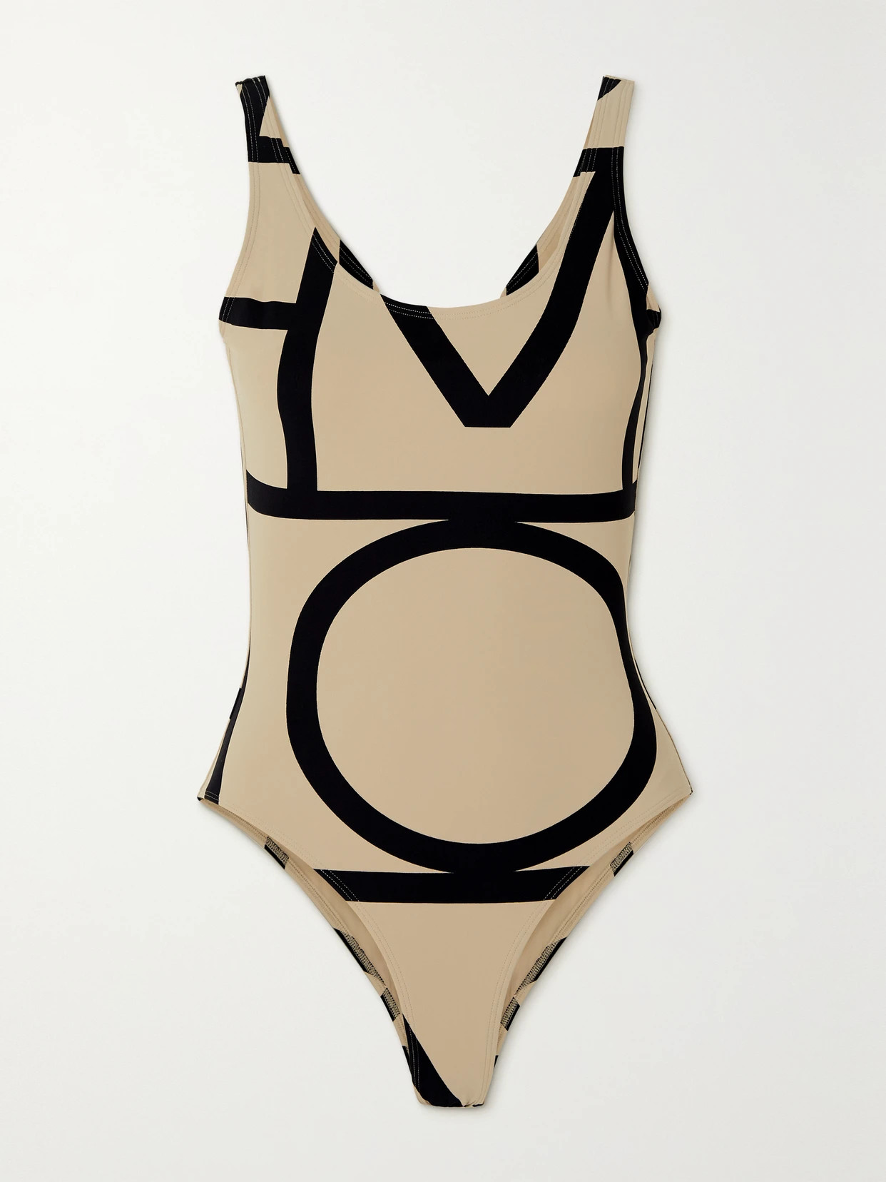 TOTEME - Printed Recycled Swimsuit - White | NET-A-PORTER (US)