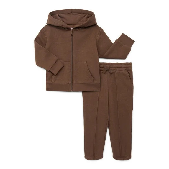 Wonder Nation Toddler Boys Hoodie and Pants Fleece Set, 2-Piece, Sizes 12M-5T - Walmart.com | Walmart (US)