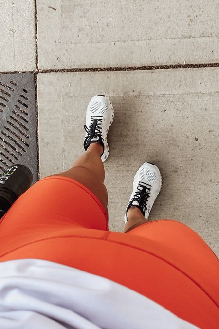 Summer Gym Outfit
orange biker shorts | fabletics workout 

#LTKfit #LTKsalealert #LTKunder50