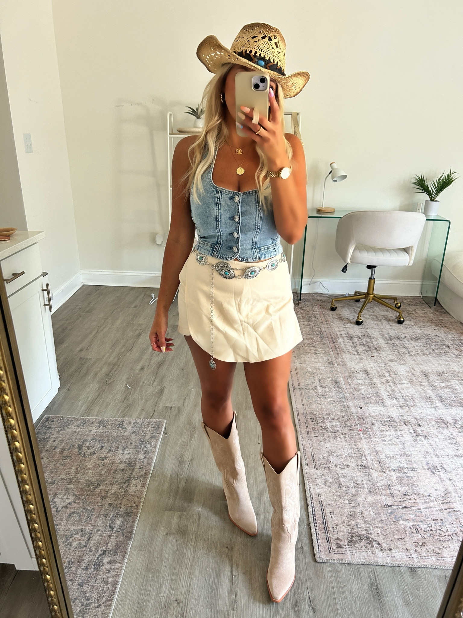 Country concert outfit idea! Love this one, the skort is soooo comfy and true to size (I did a small) the vest runs small but I wouldn’t size up, boots are actually comfortable! 

Amazon outfits, summer outfits, skirts, denim vest, cowgirl boots, petite fashion, petite style 

#LTKMidsize #LTKStyleTip #LTKFindsUnder50