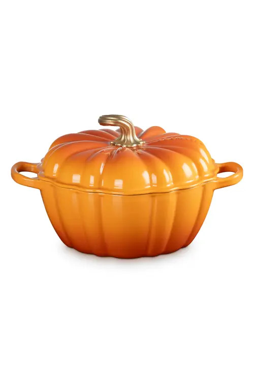 Le Creuset Figural Pumpkin Baking Dish in Persimmon at Nordstrom | Nordstrom