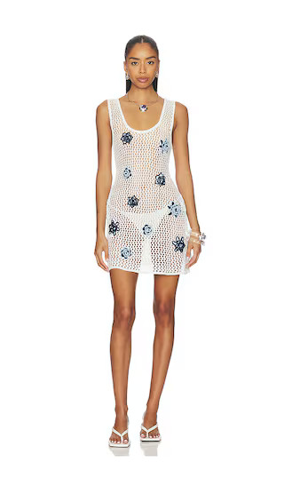 Patsie Roses Dress in White | Revolve Clothing (Global)