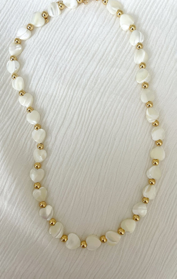 ALV Jewels Mother of Pearl Heart Necklace | Show Me Your Mumu