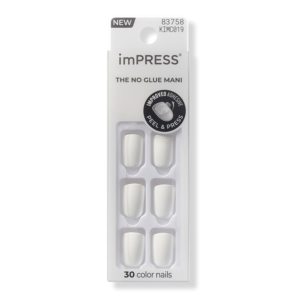 Kiss imPRESS Color Short Press-On Manicure Nails - Frosting | Ulta
