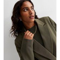 Petite Khaki Oversized Blazer New Look | New Look (UK)