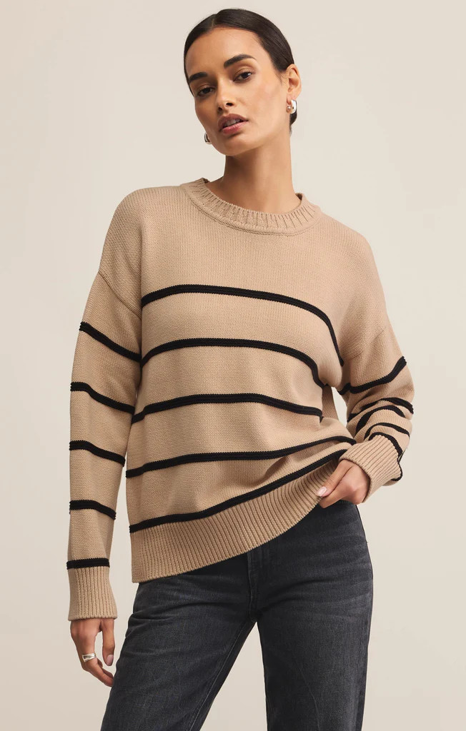 Boyfriend Striped Cotton Sweater | Z Supply