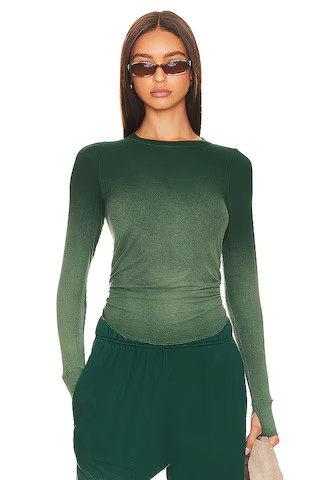Michael Lauren Alick Long Sleeve Tee in Vintage Emerald from Revolve.com | Revolve Clothing (Global)