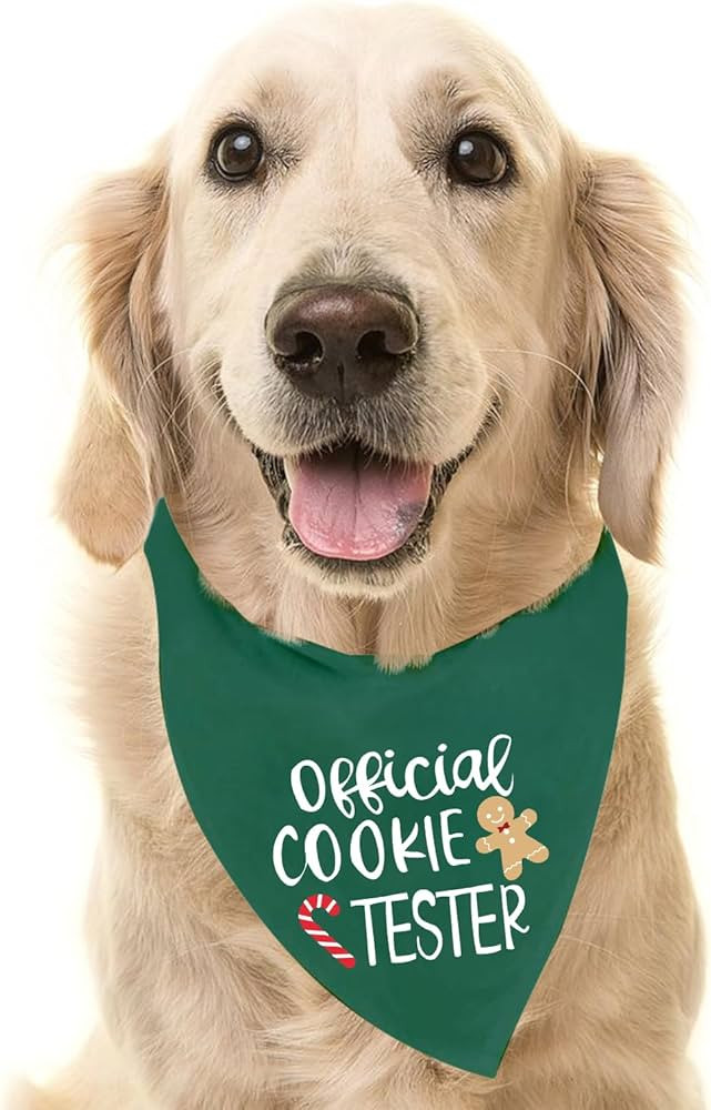 PUPTECK Dog Christmas Bandana - Triangle Bibs Scarf Pet Accessories, Party Outfit Photo Prop for ... | Amazon (US)