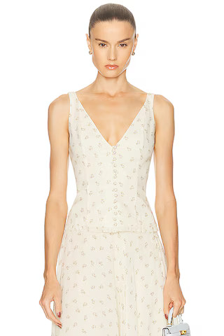 Buttercream Rose Vest | FWRD 