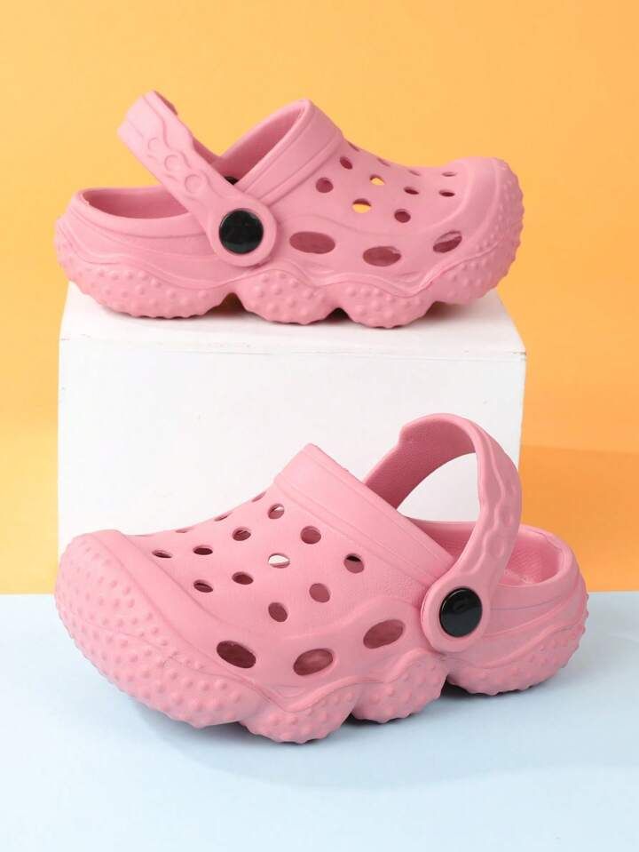 Kids Hollow Out Round Toe EVA Vented Clogs For Outdoor | SHEIN