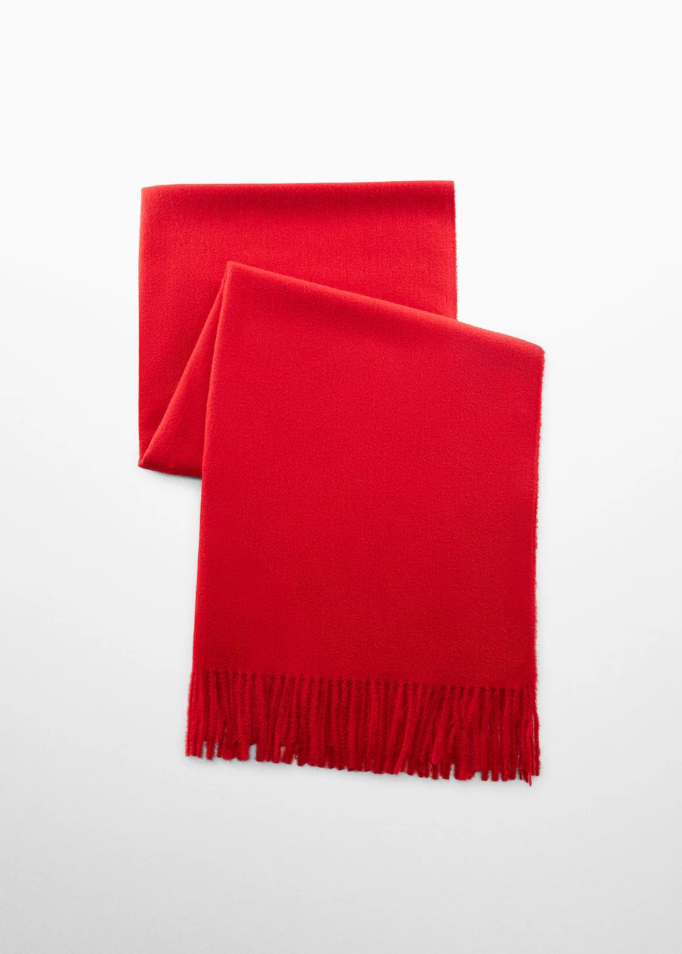 Fringed plain scarf | MANGO (US)