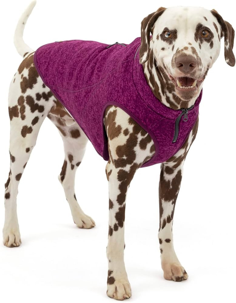 Kurgo Core Dog Sweater, Knit Dog Sweater with Fleece Lining, Cold Weather Pet Jacket, Zipper Open... | Amazon (US)