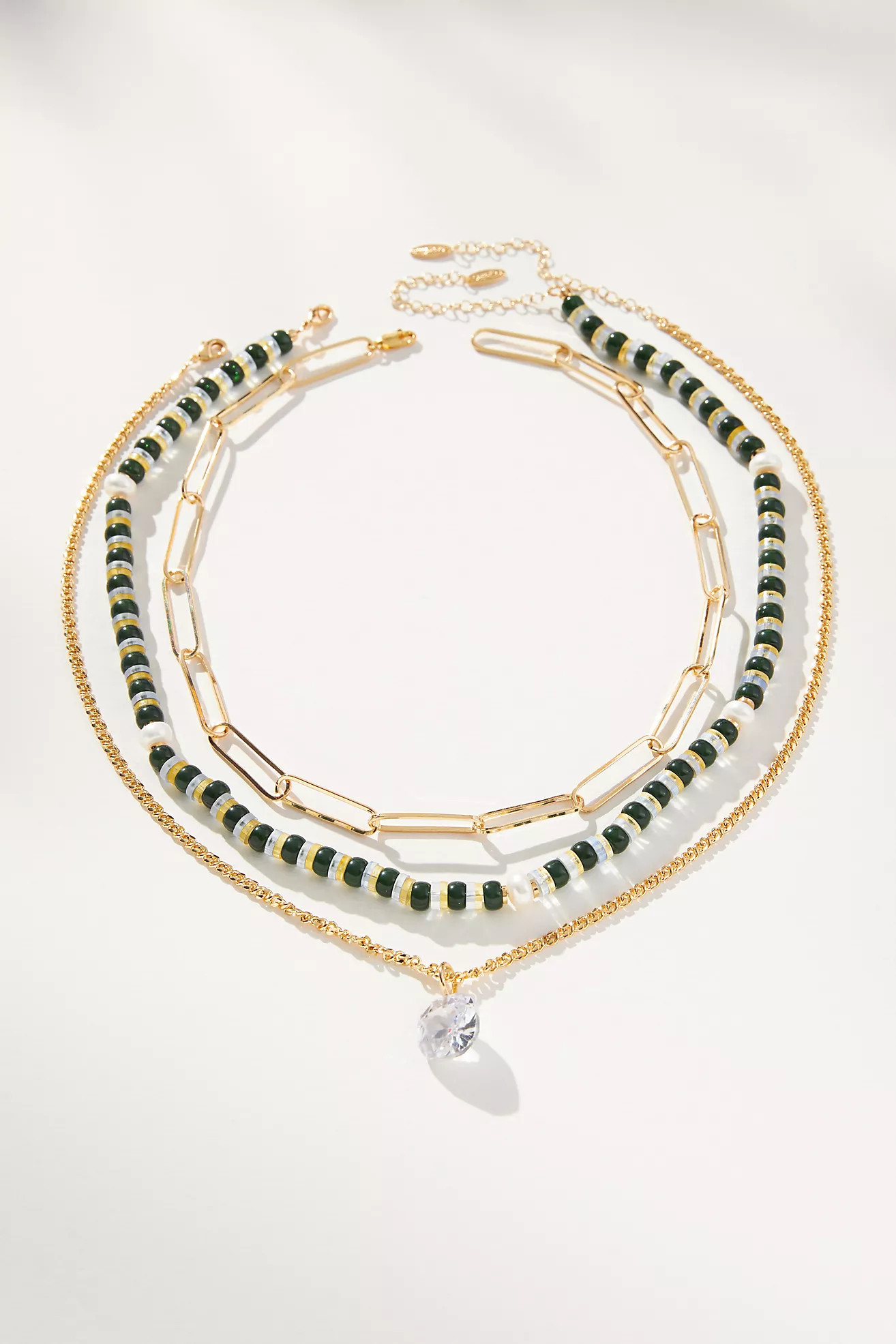 Camp Icon Beaded Necklaces, Set of 3 | Anthropologie (US)