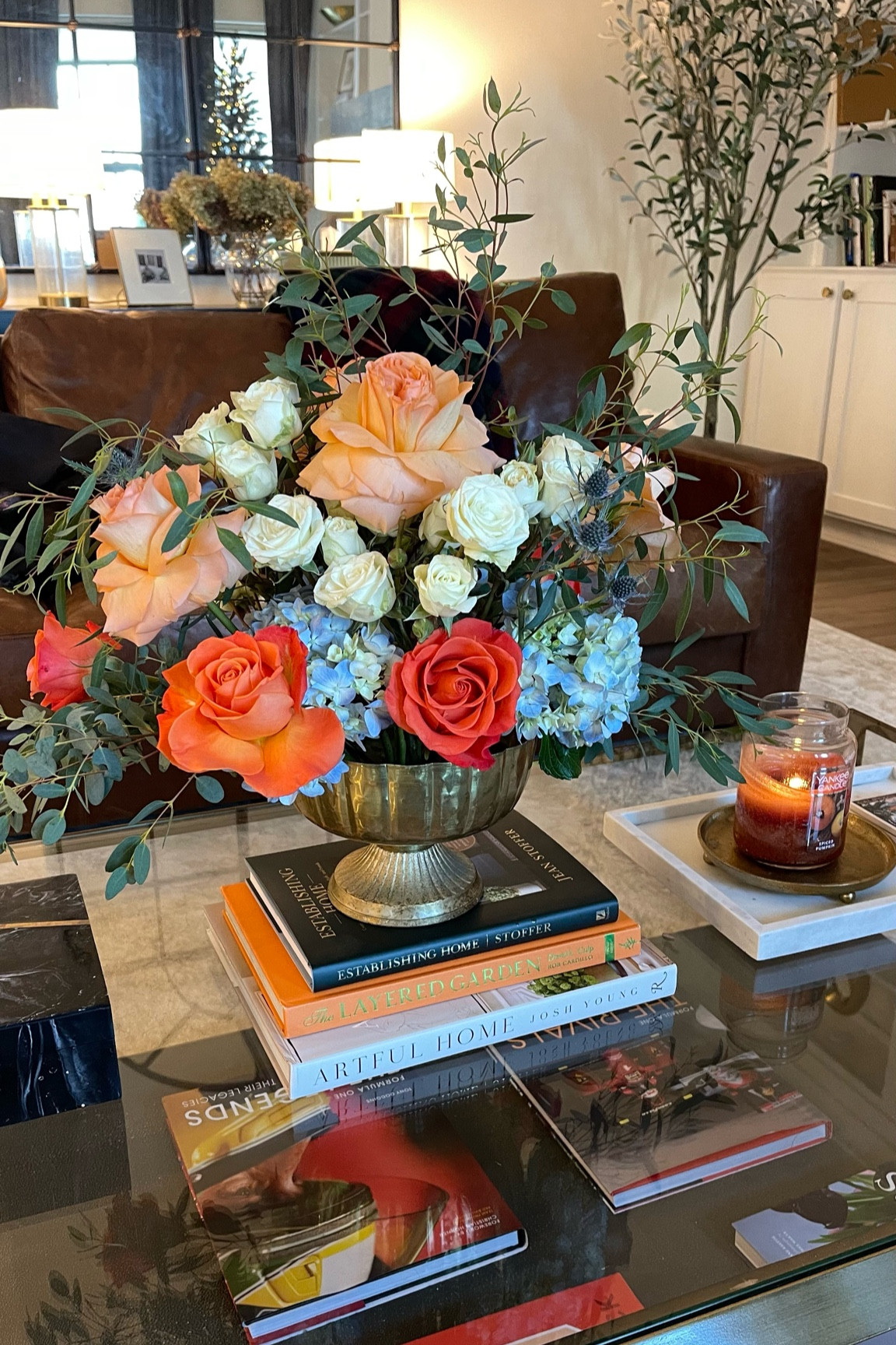 Fall Floral arrangement & coffee table decor 

#LTKSeasonal #LTKhome