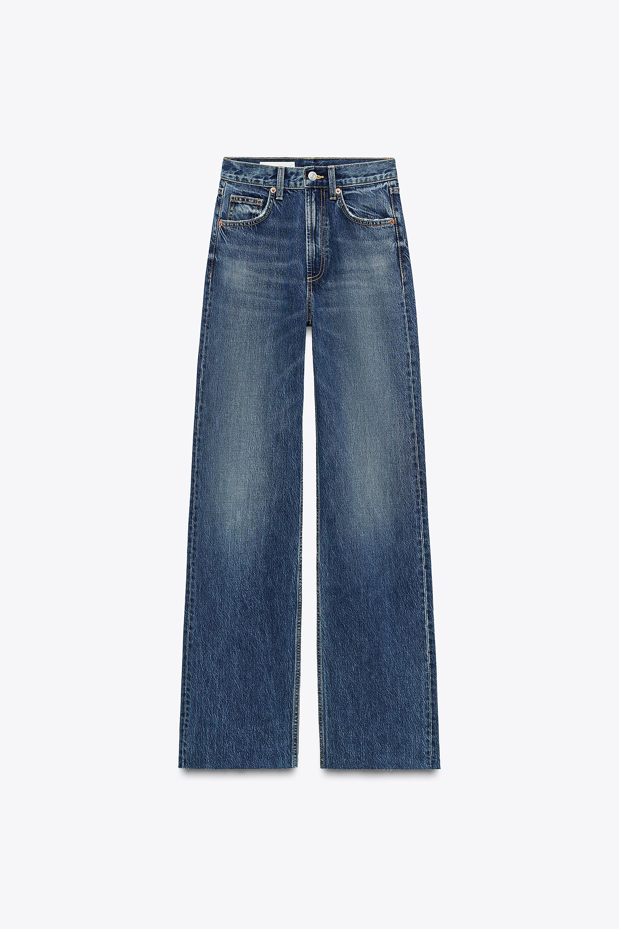 TRF HIGH RISE WIDE LEG JEANS | Zara US