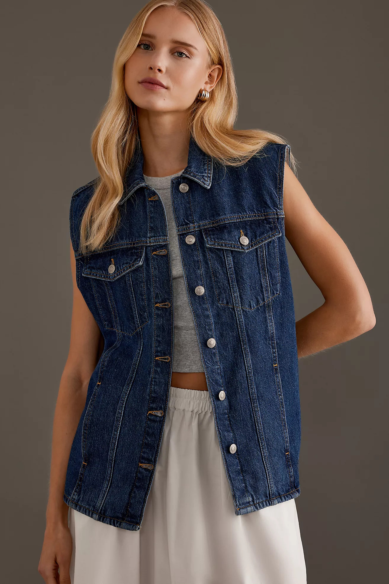Selected Femme Denim Vest | Anthropologie (UK)