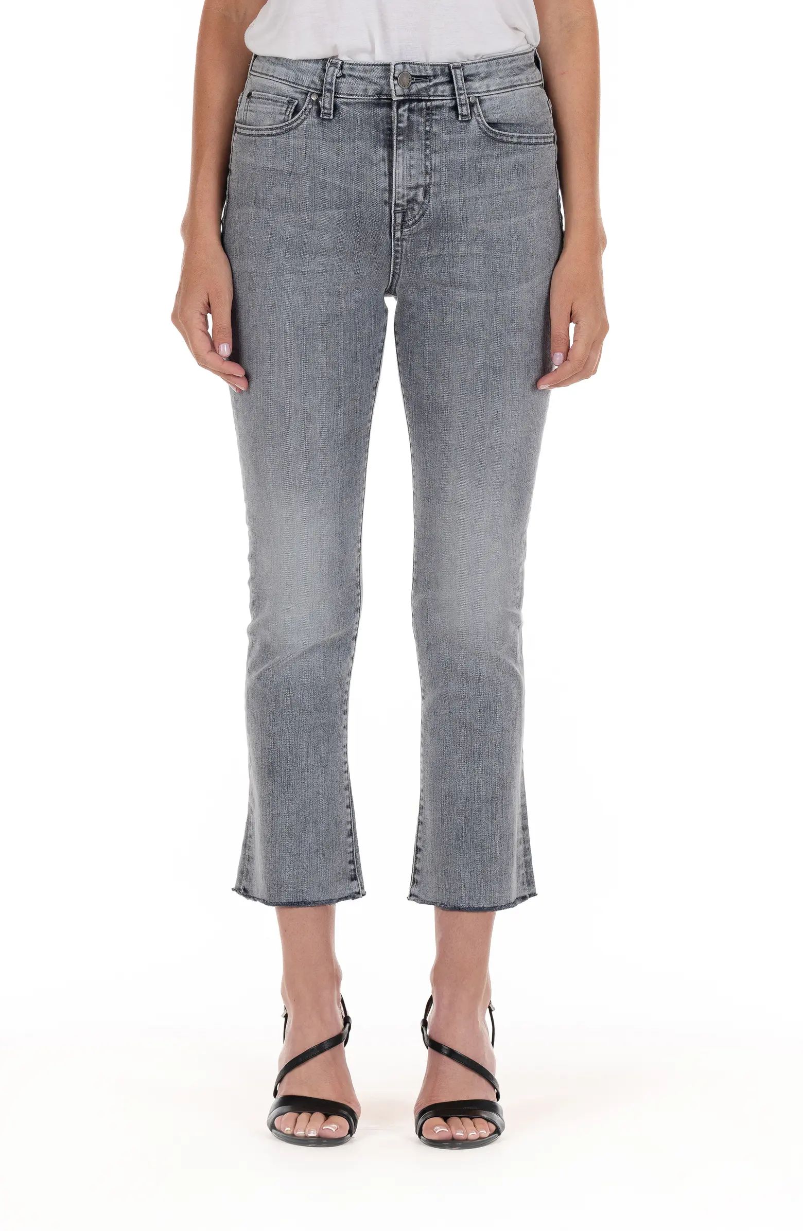 Juniper Raw Hem Crop Flare Jeans | Nordstrom