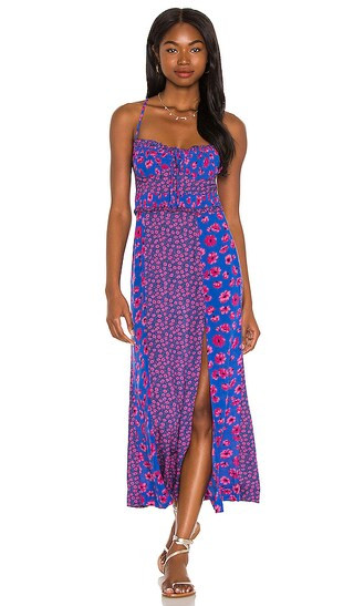 Tigerlily Midi Dress in Cobalt Combo | Revolve Clothing (Global)