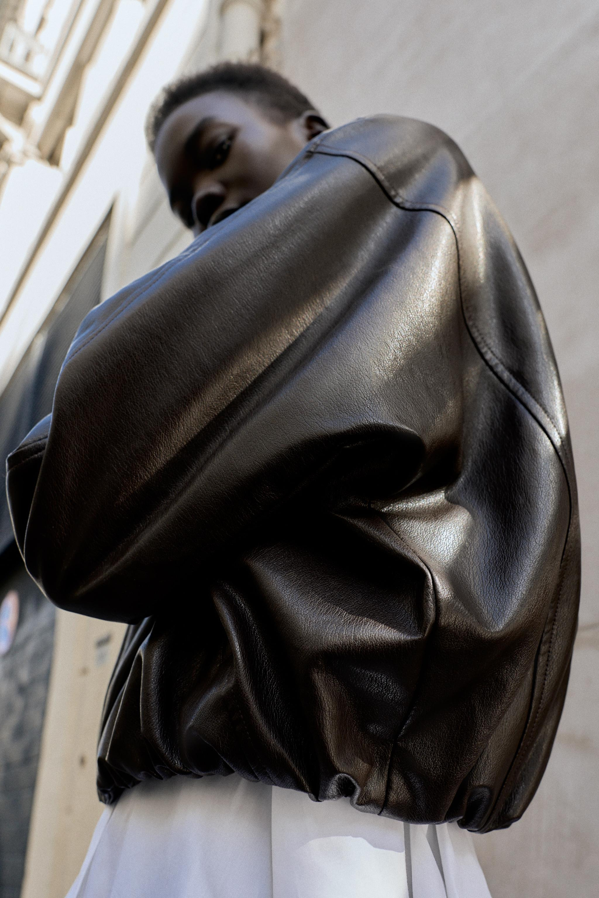 FAUX LEATHER BOMBER JACKET | Zara US