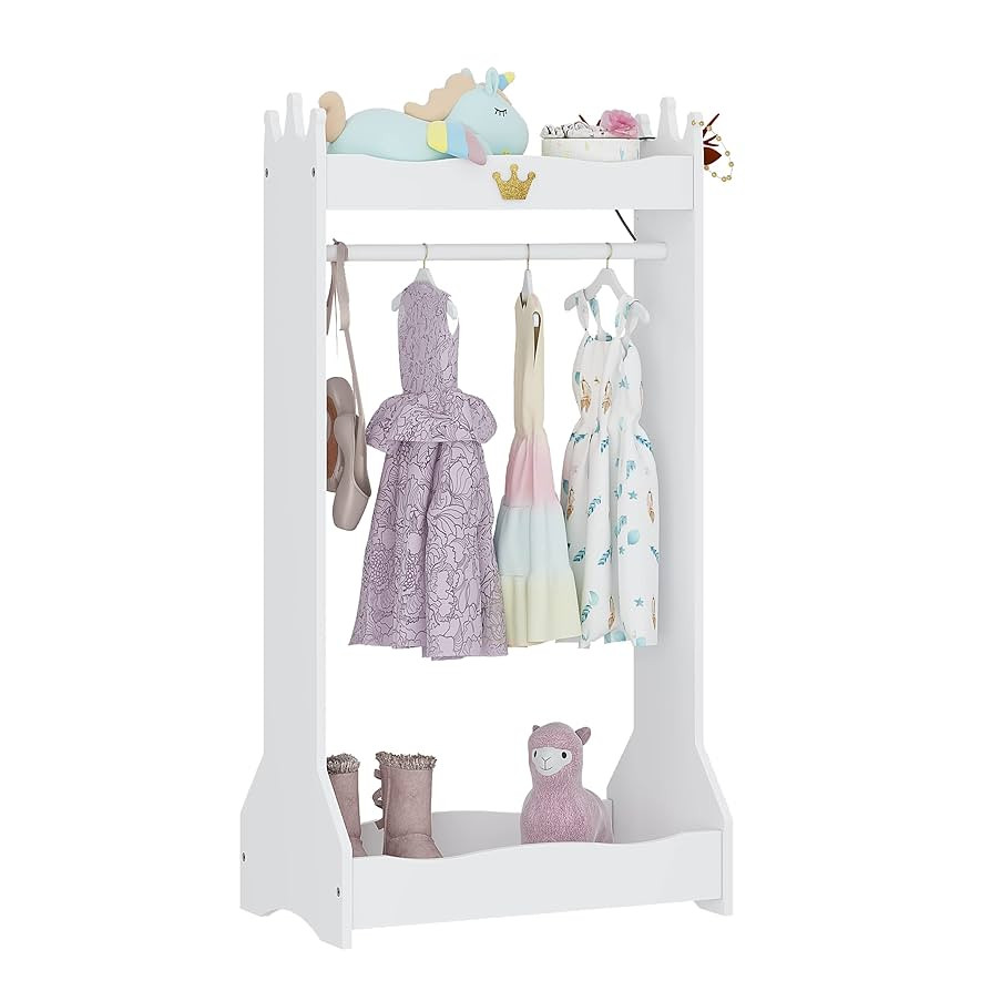 UTEX Kids Dress Up Storage, Kids' Costume Organizer Center, Open Hanging Armoire Closet, Kids Arm... | Amazon (US)